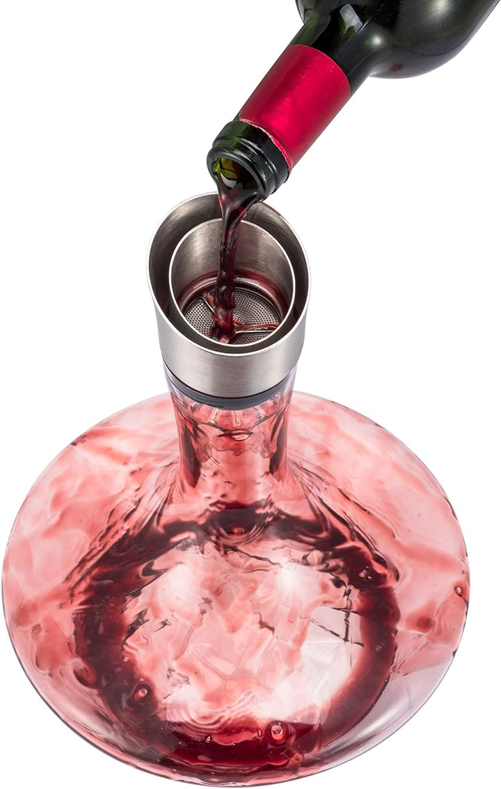 Eisberg Weinkaraffe Set, Weinbelüfter karaffe mit Belüftungsfilter, Trockenständer und Reinigungsper