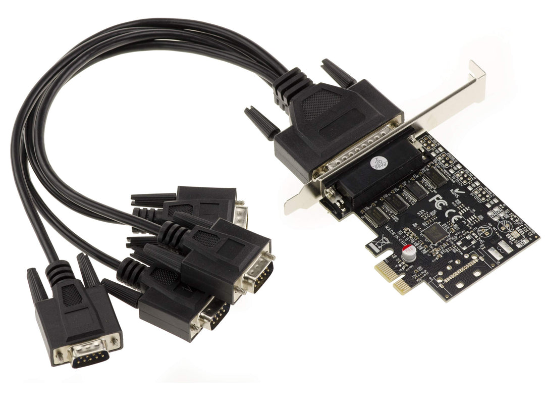 Kalea Informatique PCI-Express-Karte (PCIE) Serie RS232, 4 Ports auf Stecker, Chipsatz ASIX MOSCHIP