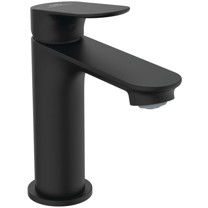 Ideal Standard Alero Waschtischarmatur, mit Garnitur, Höhe 100 mm – Schwarz Silk Black Push-Open Abl