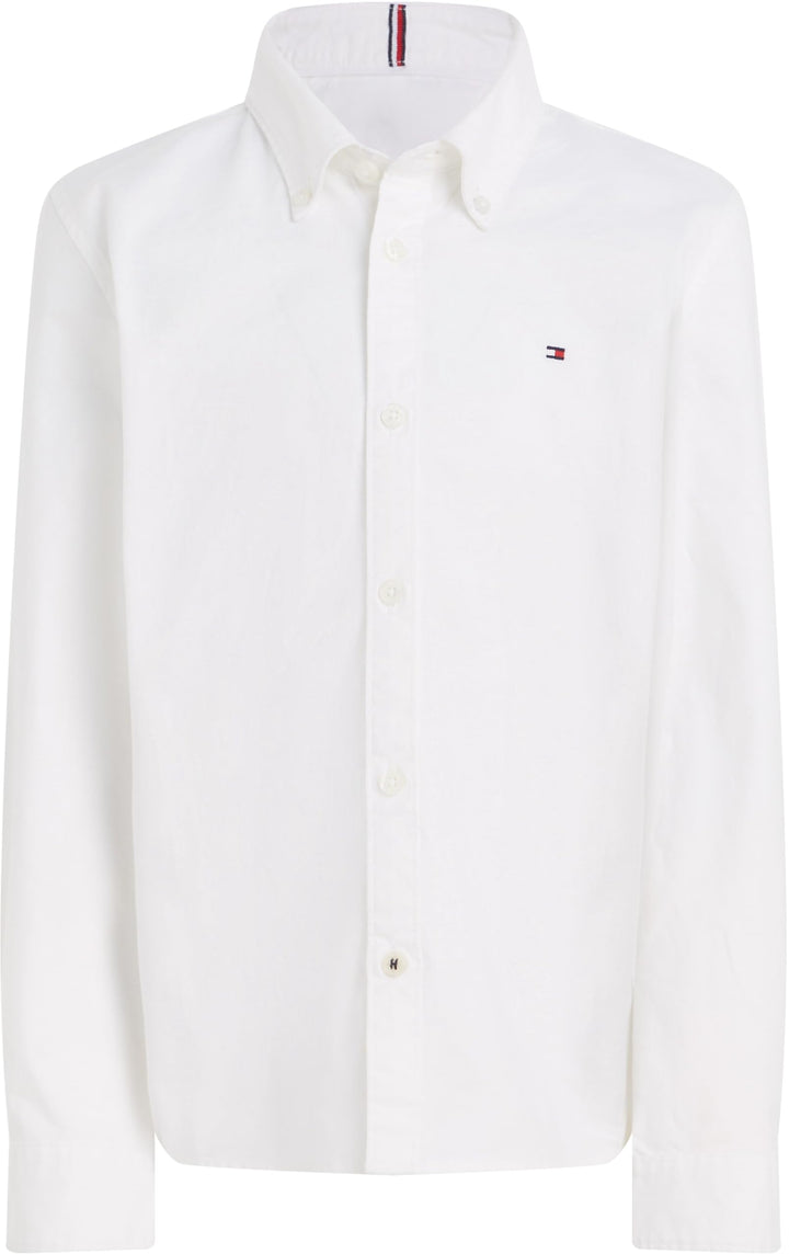 Tommy Hilfiger Jungen Hemd Oxford Stretch 3 Jahre Weiss (White), 3 Jahre Weiß (White)
