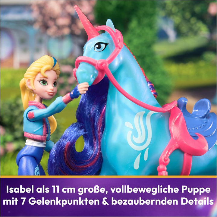 Unicorn Academy Isabel und Einhorn River Set - ca. 12 cm grosse Originalfiguren zur beliebten Netfli