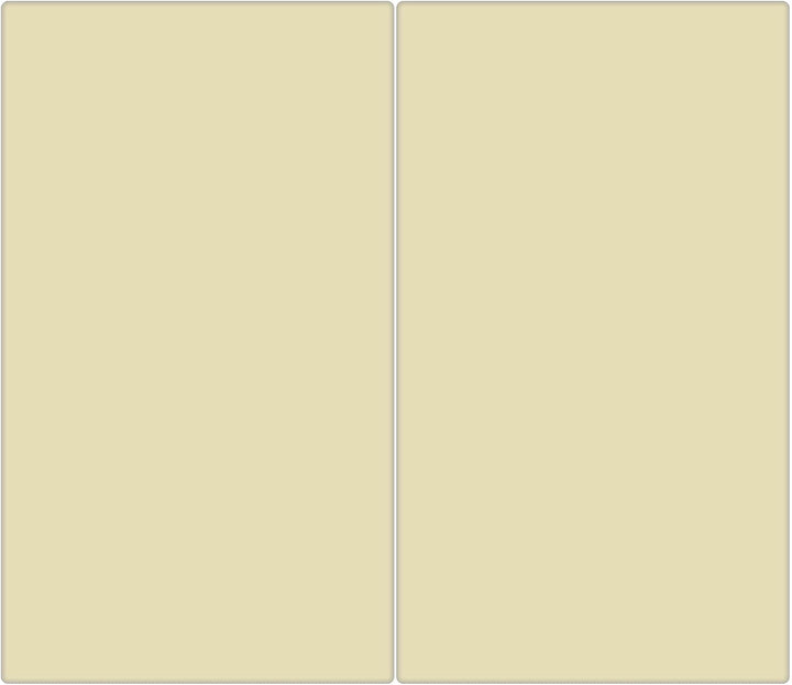 banjado® Herdabdeckplatte Glas 2-teilig je 30x52 cm/Schneidebrett Herdabdeckung mit Motiv Beige/Herd