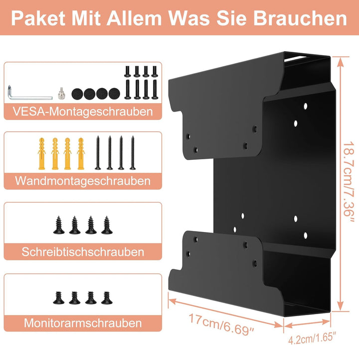VESA-Halterung für Dell Micro PC VESA/Wand/Unter-Tisch Halterung für Dell OptiPlex Micro Form Faktor