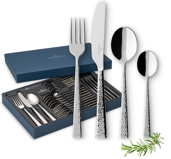 Villeroy & Boch Blacksmith Tafelbesteck für bis zu 6 Personen, 24-teilig, Edelstahl