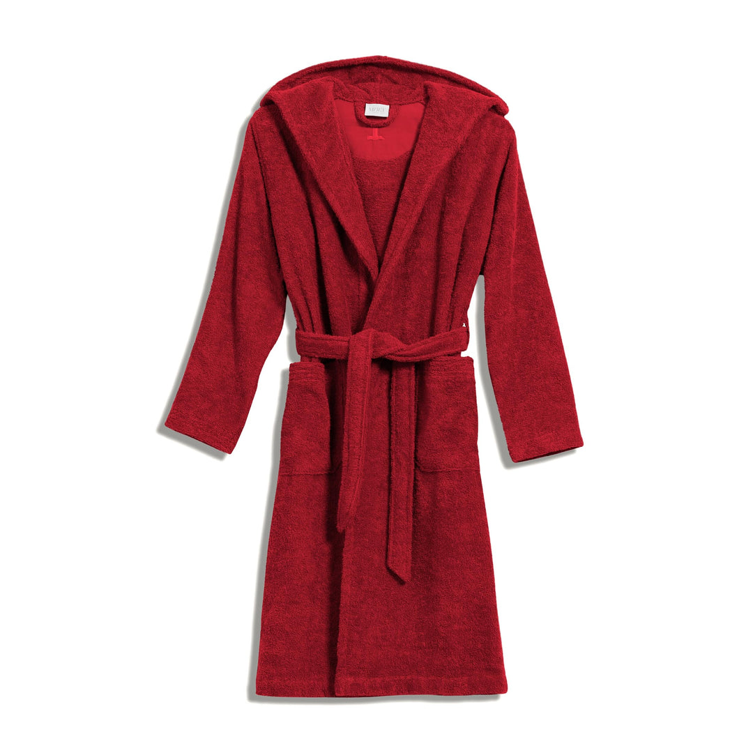 Möve Unisex Kinder Superwuschel Kapuzenmantel Kids & Teens Kapuzenmantel (1er Pack) 128 ruby, 128 ru