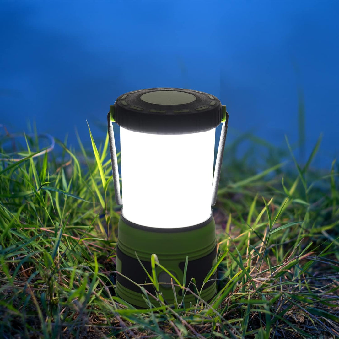 DA LIGHT LED Campinglampe Superhelle 1500 Lumen 4 Lichtmodi Dimmbarer Suchscheinwerfer Batteriebetri
