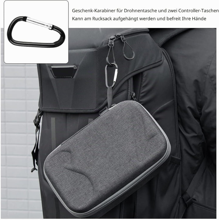 Tasche für DJI Mini 3 Pro mit Fernbedienung, Hardcase Box Transportkoffer Klein Ultralight Zubehör