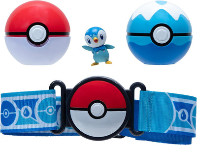 Pokemon – Clip 'N' Go Pokeball Gürtelset (Pokéball & Tauchball und Piplup) W12