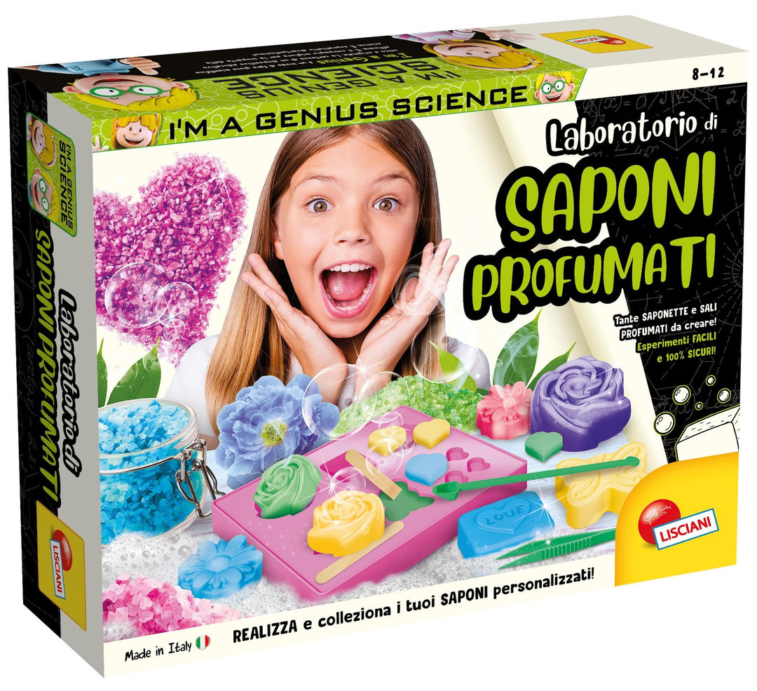 Liscianigiochi 66896.0 I'm a Genius Spiel für Kinder, Labor für duftende Seifen, Single, rot, zzzz-s