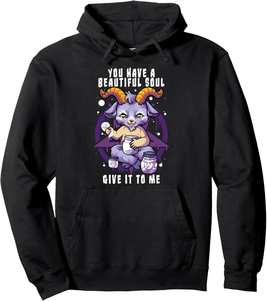 You Have a Beautiful Soul Satanic Baphomet Halloween Kostüm Pullover Hoodie