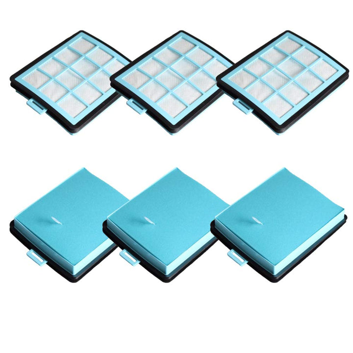 3x Ansaugfilter für Staubsauger, Saugroboter, Mehrzwecksauger Philips PowerPro Filter für Philips FC