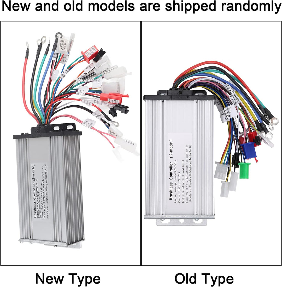Alomejor Bürstenlose Steuerung für Elektrofahrräder Elektrofahrradgas für Elektroroller (48V 1500W)