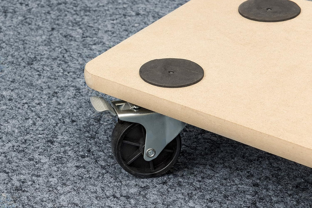 Metafranc Transportroller 590 x 290 mm - 200 kg Tragkraft - MDF-Platte - PP-Räder / Möbelroller mit