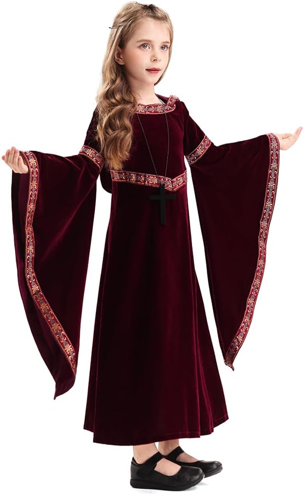 Feynman Damen Mittelalter Kostüm mittelalterlichen Renaissance Adels Palast Prinzessin Kleid Hallowe