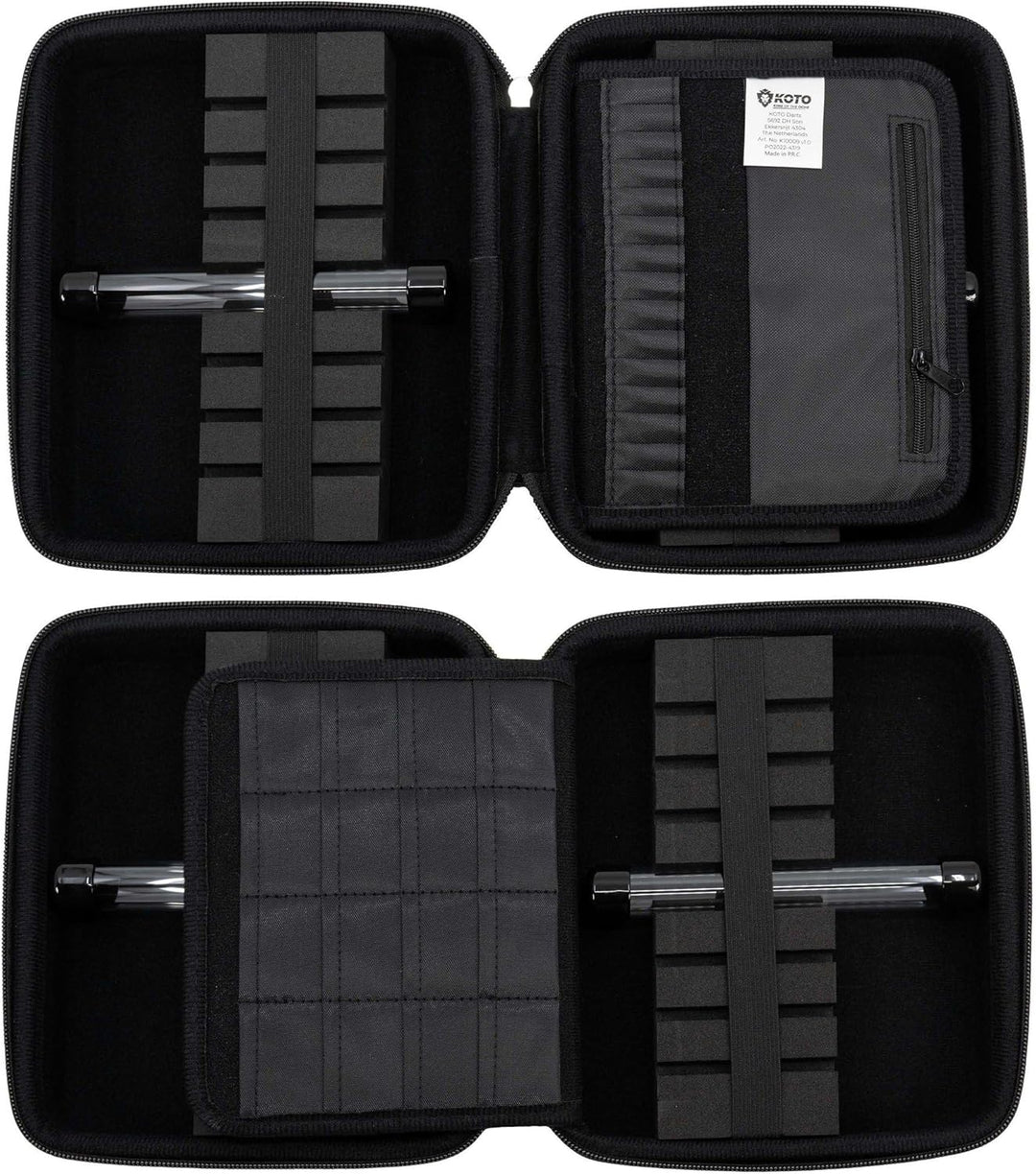 KOTO - Dartwallet Eva Large Blau, Darttasche mit Reissverschluss, Dart Hülle, Dartkoffer, Darts Box