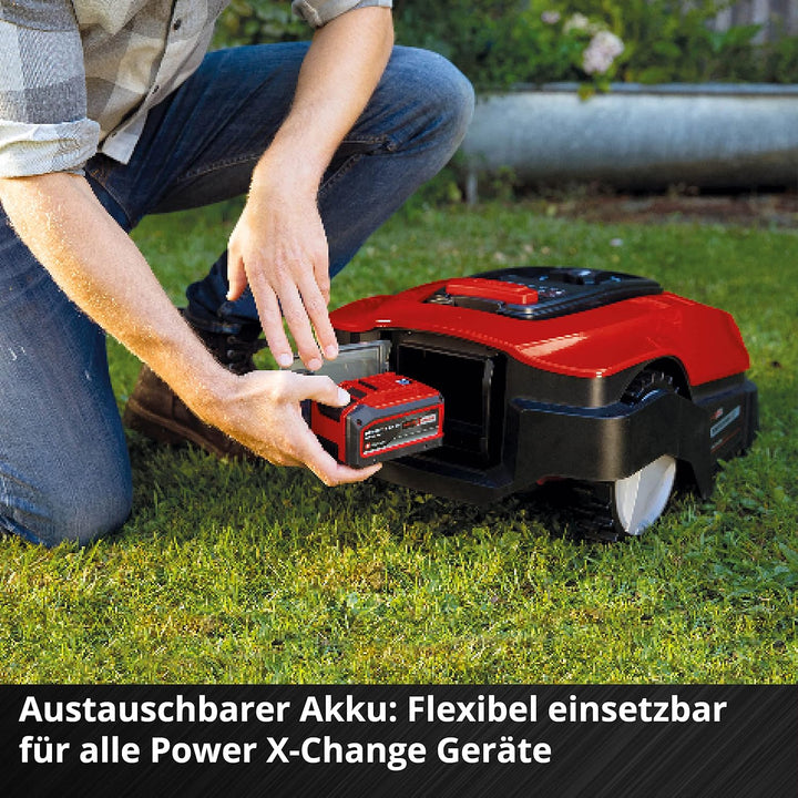 Einhell Mähroboter FREELEXO 1200 LCD BT Power X-Change (Li-Ion, 18 V, Multizonenmäher, Bluetooth App