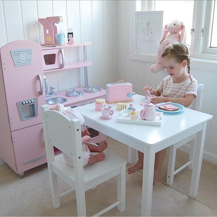 KidKraft Pastell Smoothie Spielset aus Holz für Kinderküche mit Mixer und Obst, Spielküche Zubehör,