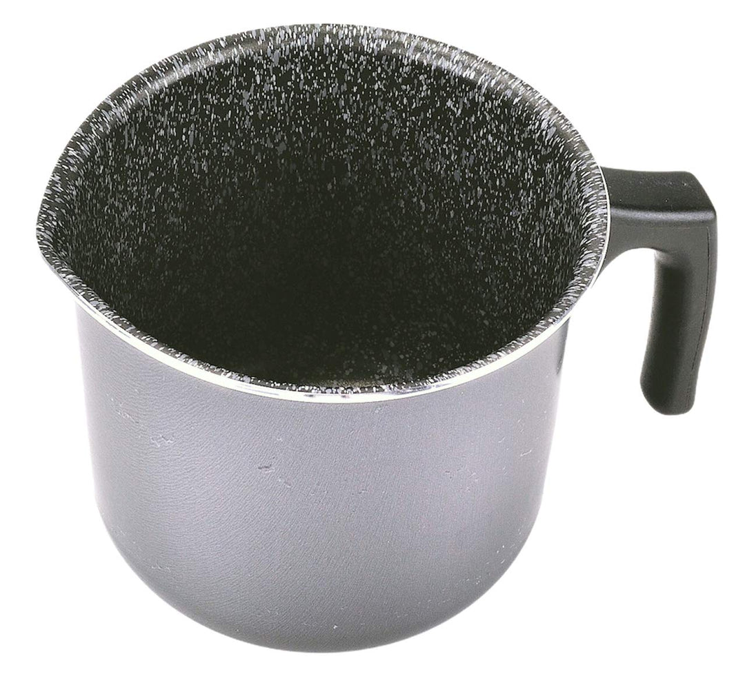 Alluflon Tradition Italien Milchtopf, Aluminium, schwarz, 12 cm, 12 cm