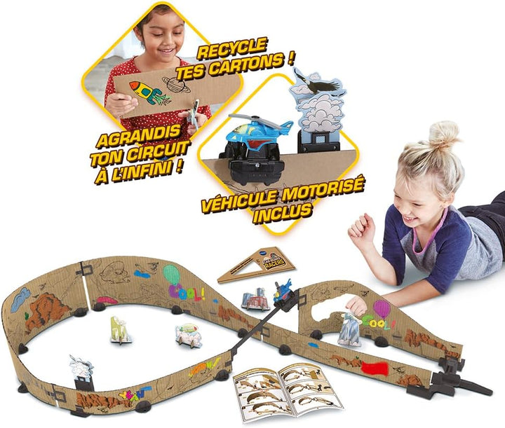 VTech 564005 Hélicoptère Rennstrecke Autos, braun