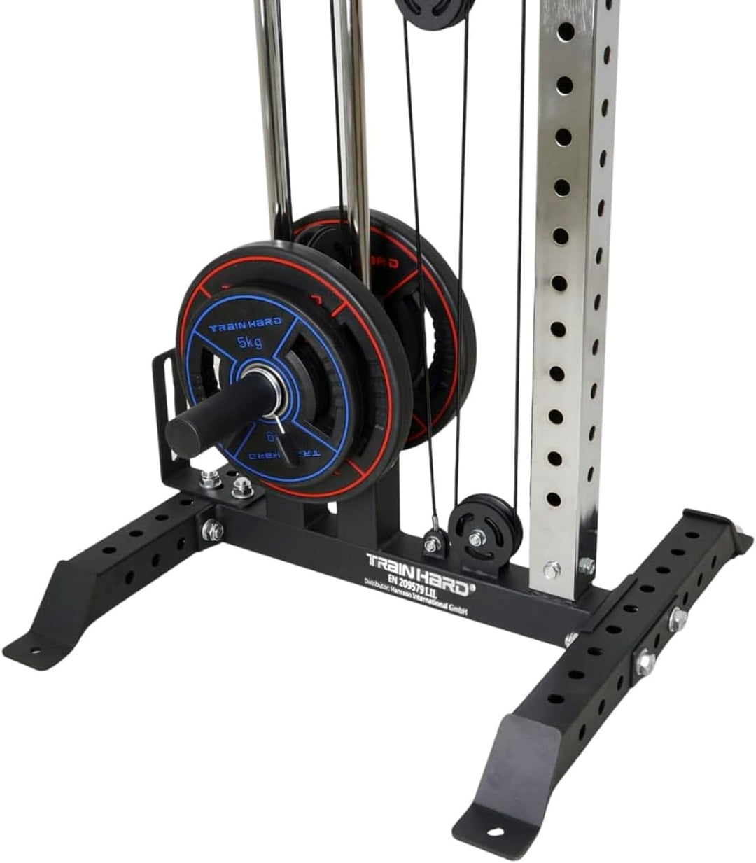 Train Hard® Wandmontage Latzugturm, Kabelzuganlage, Seilzugstation zur Brandneues Modell 2024 A:W1F0