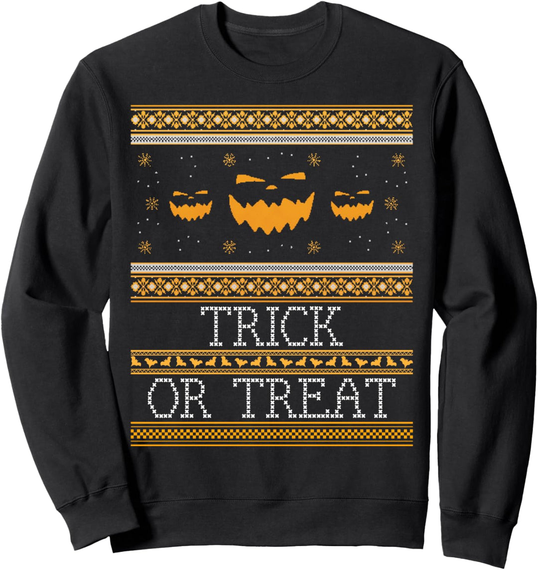 Süsses oder Saures hässliches lustiges Kostüm Halloween Sweatshirt