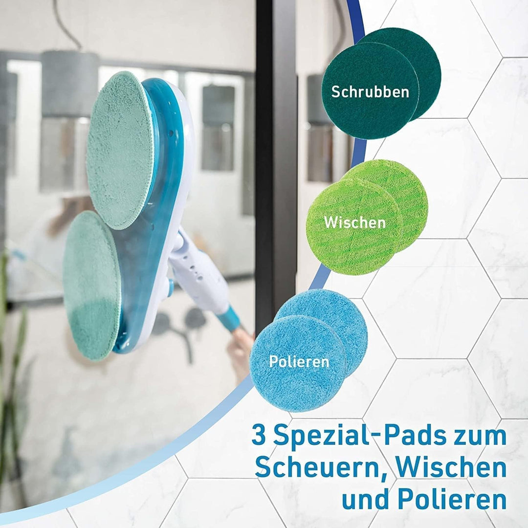 Hurricane Floating Mop Ersatz-Pads – Mikrofaser-Pads für den Akku Wischer Floating Mop – saugfähige