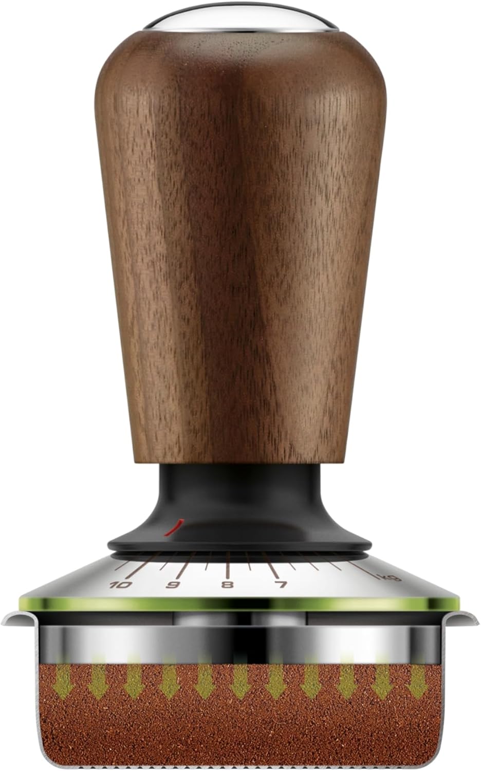 Sage - The Force Gauge Tamper 58mm - Selbstnivellierender Espresso-Tamper, Konsistente Druckkraft, K
