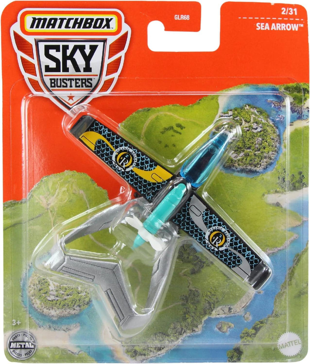 Matchbox Skybusters Sea Arrow Diecast Plane 1:64 Scale