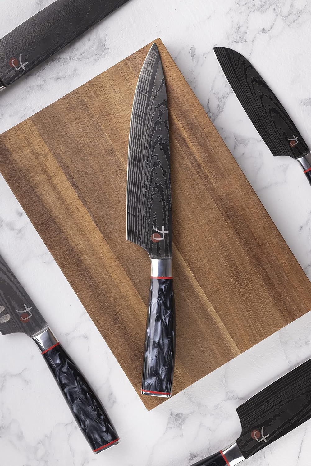 MasterPRO Tetsu | Japanisches Küchenmesser Mini Santoku 12,5 cm | Geeignet zum Präzisionsschneiden |