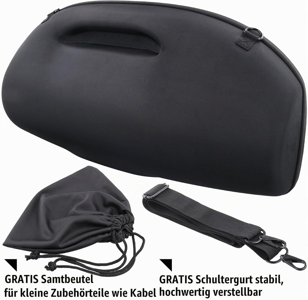 co2CREA Hart Tragetasche mit Mini Zubehörtasche und Schultergurt Für JBL Boombox 3 /Boombox 3 WiFi/B