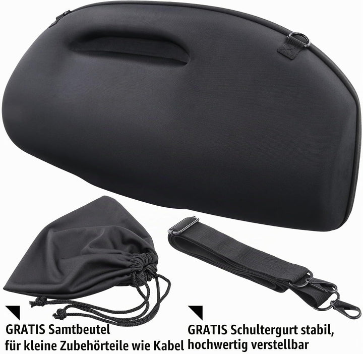 co2CREA Hart Tragetasche mit Mini Zubehörtasche und Schultergurt Für JBL Boombox 3 /Boombox 3 WiFi/B