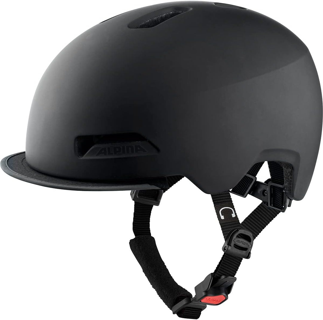 ALPINA BROOKLYN - Beleuchteter, Robuster und Komfortabler Urban Fahrradhelm Mit LED-Licht Für Erwach