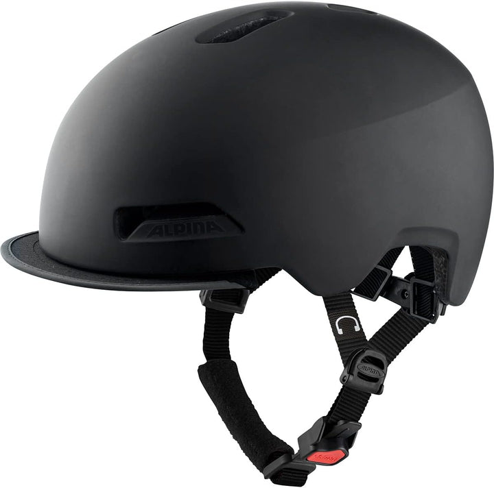 ALPINA BROOKLYN - Beleuchteter, Robuster und Komfortabler Urban Fahrradhelm Mit LED-Licht Für Erwach