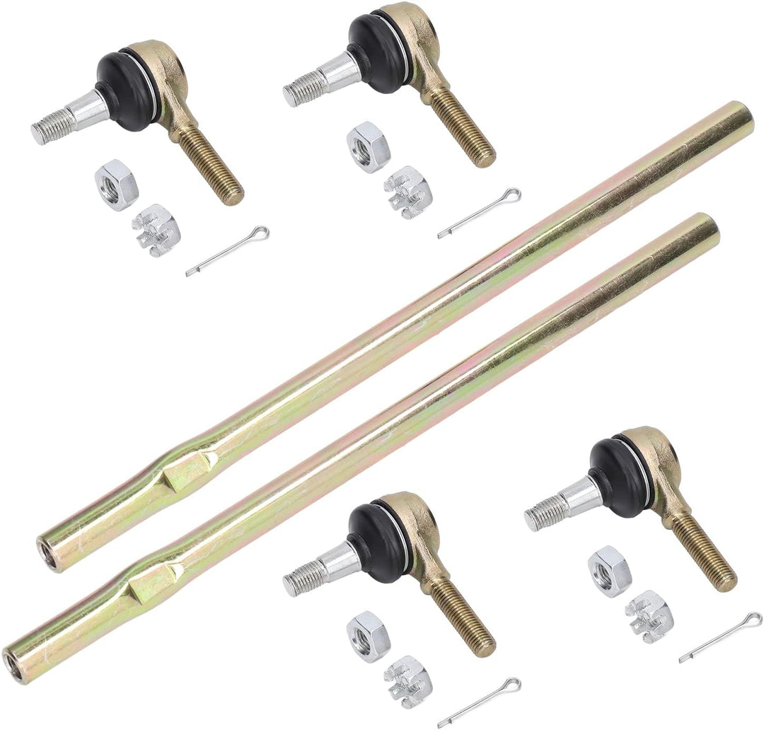 Qiilu Spurstangenköpfe, 2 Sätze Spurstangenköpfe mit Ends Kit Ersatz für Suzuki QUADSPORT 400 LT-Z40