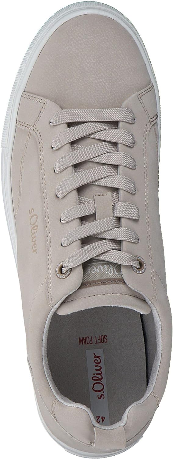 s.Oliver Herren Sneaker Low 5-13632-30 41 EU Cream, 41 EU Cream