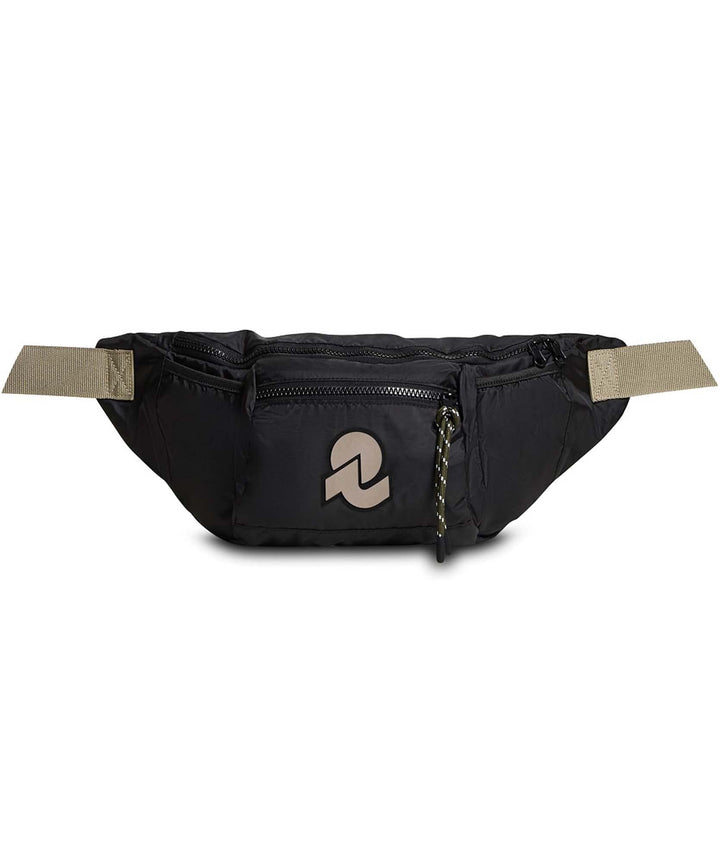 Invicta Mono Schultertasche Gürteltasche, Schwarz, Maxi - Freizeit, Arbeit - recyceltes Material, Sc
