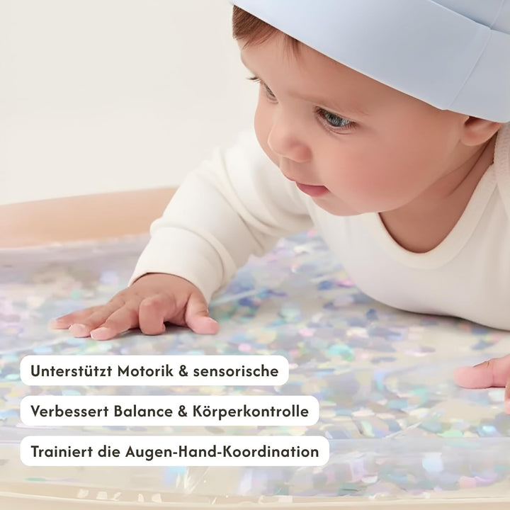 Hakuna Matte Wassermatte Baby 73x42cm – Tummy Time Wassermatte ab 3, 6 & 9 Monate, Sensorik Spielzeu