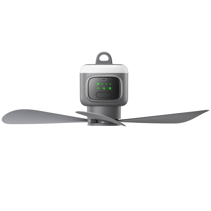 VVU&CCO Kabelloser Outdoor Deckenventilator mit Fernbedienung, 12000mAh Akku Deckenventilator mit Li