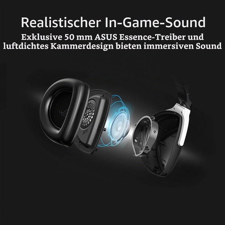 ASUS ROG Delta S Wireless Gaming Headset (drahtlose USB-C 2,4 GHz- und Bluetooth-Verbindungen, 25 St