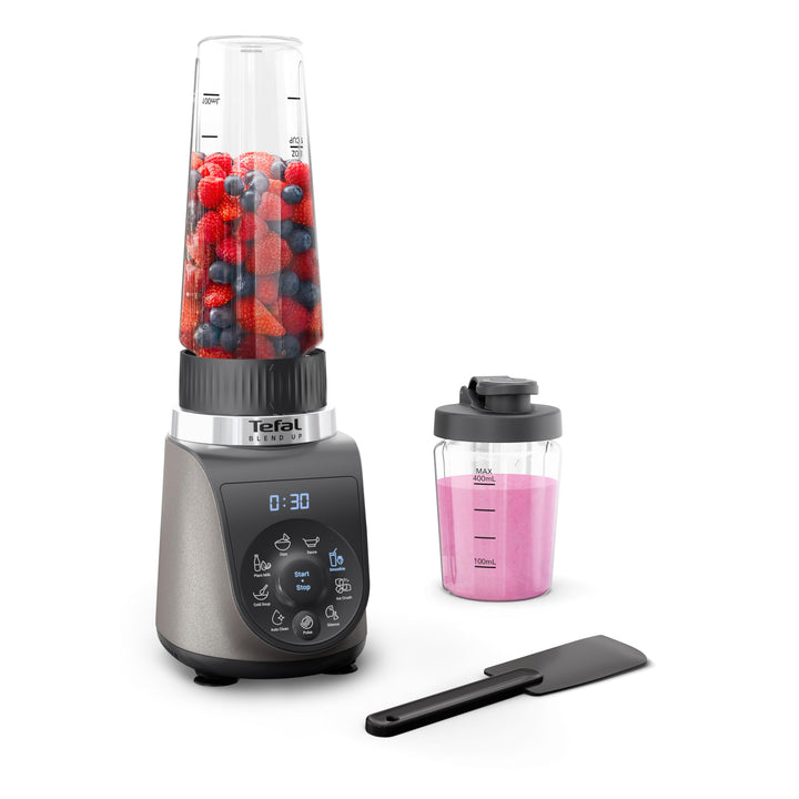 Tefal Blend Up Mini-Mixer, 1000 W, 8 Automatikprogramme, Powelix-Klingen, automatischer Reinigungsmo
