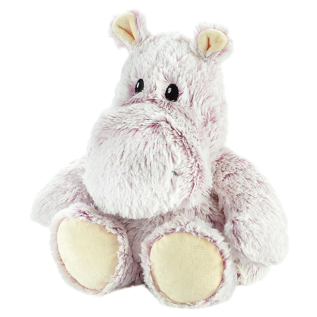Warmies Plüsch Marshmallow Nilpferd Mikrowellen-Erwärmbarer Gewichteter Teddy mit französischem Lave