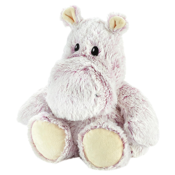 Warmies Plüsch Marshmallow Nilpferd Mikrowellen-Erwärmbarer Gewichteter Teddy mit französischem Lave