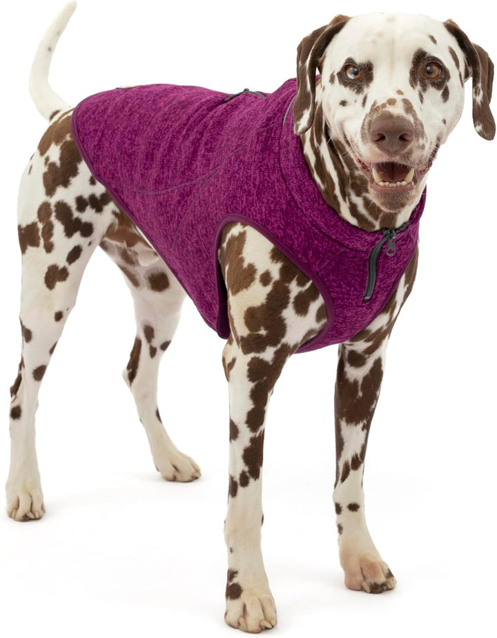 Kurgo Core Hunde-Pullover, Leichtes Fleece, Mit 2-Wege-Reissverschluss, Mit Hundegeschirr kompatibel