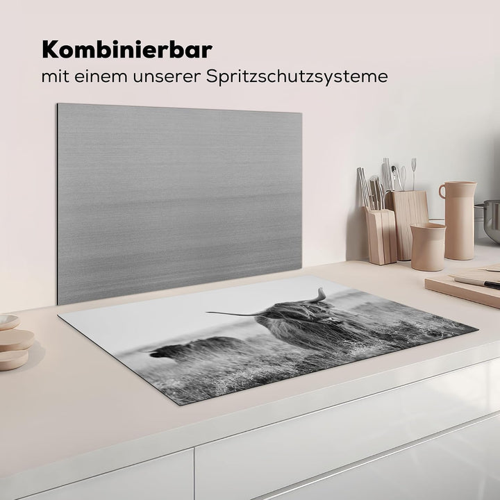 KitchenYeah© Herdabdeckplatte Einteilig Ceranfeld Abdeckplatte Küche Deko Ceranfeldabdeckung Herdabd