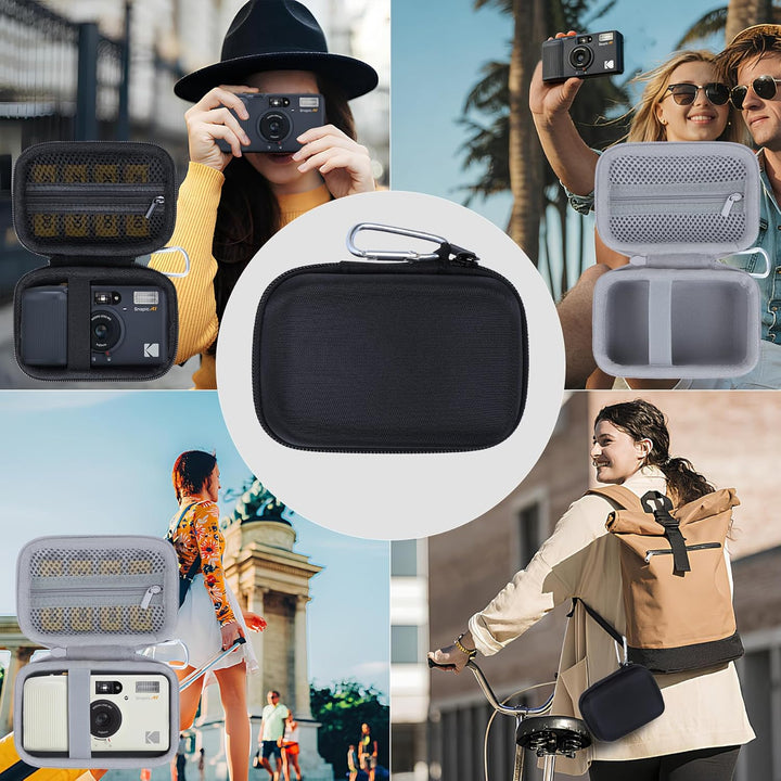 Hart Schutz Hülle Etui Tasche für Kodak Snapic A1 35-mm-Filmkamera (Schwarz), Schwarz