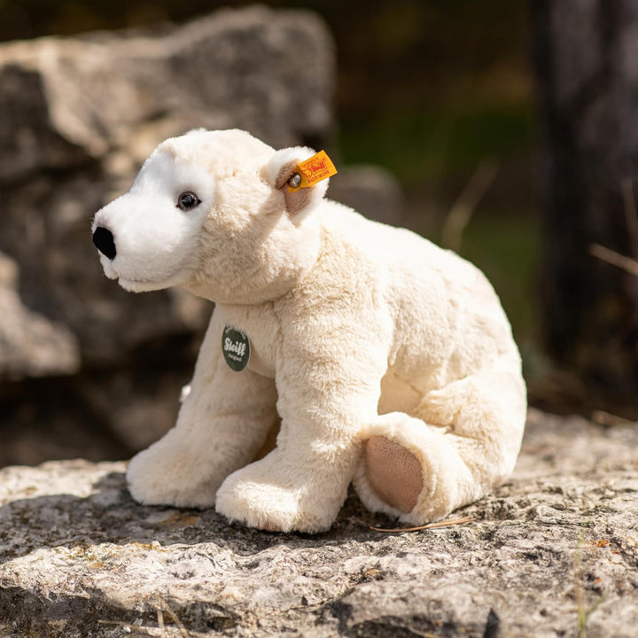 Steiff 062575 Teddies for Tomorrow Siro Eisbär 30cm, Creme sitzend