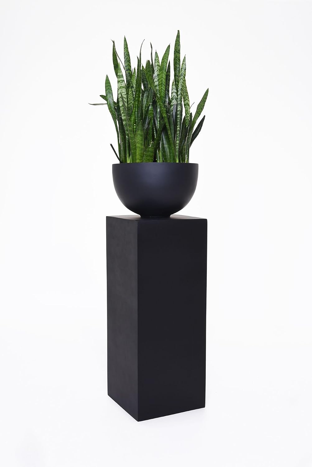 VIVANNO Podest Deko-Säule Stele Blumenständer Fiberglas Anthrazit 30x30x60 Anthrazit Matt 30x30x60 c