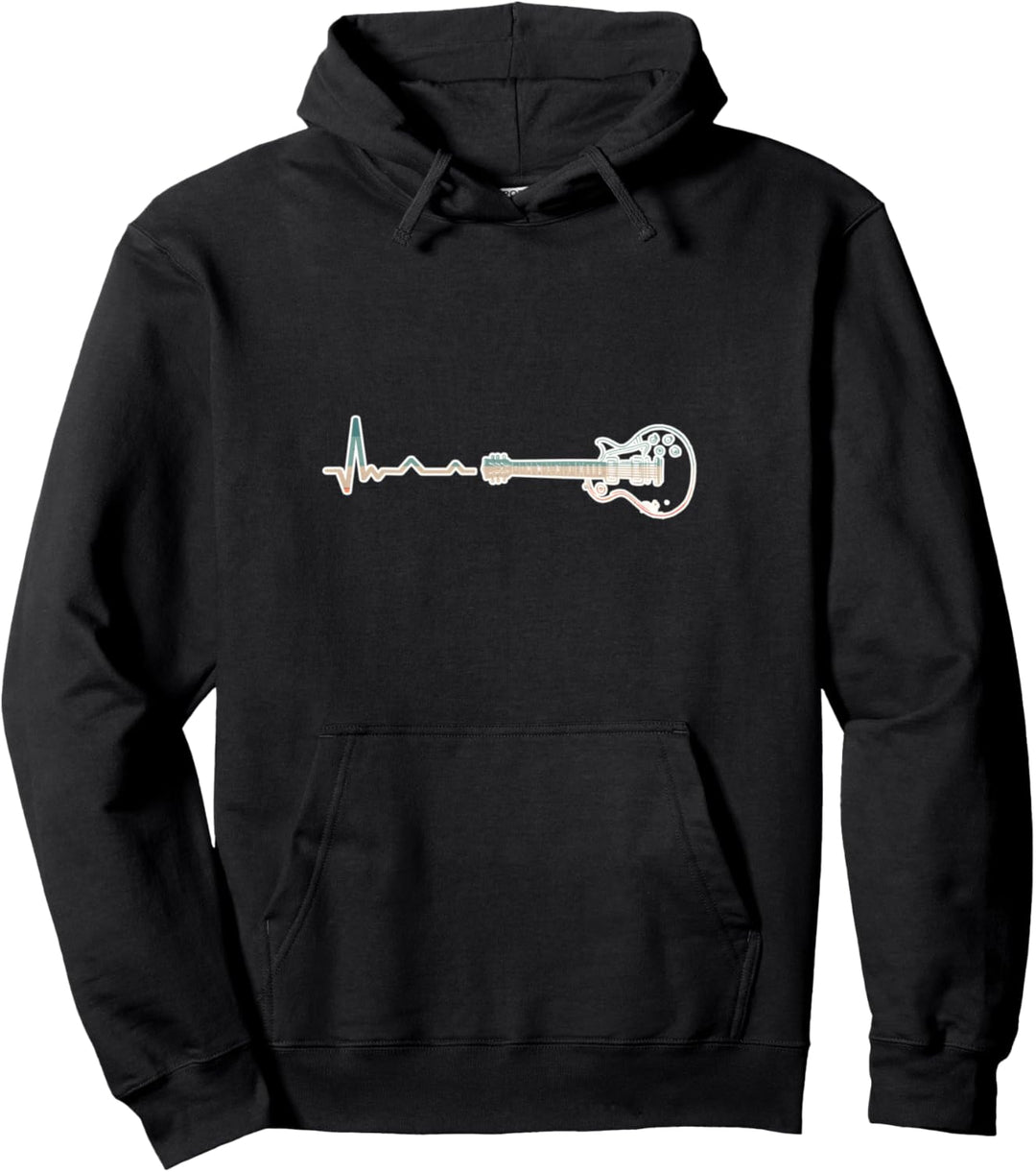 Herzschlag Gitarre Gitarristen Pullover Hoodie