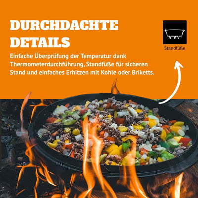 Petromax Feuertopf ft3 (Dutch Oven) (mit Standfüssen)