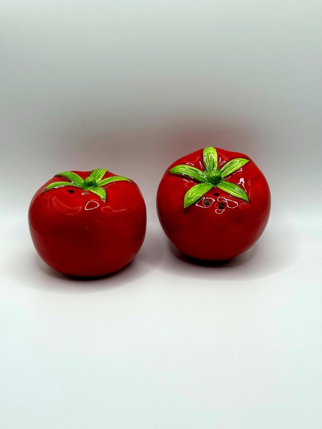 Salz- & Pfefferstreuer Set Keramik, Hühner, Tomaten, Leuchttürme, dekorativ & funktional (Tomaten),